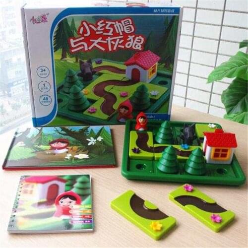 Little Red Riding Hood Smart Iq Challenge Board Games Puzzle Toys For Children With English Solution Speelgoed Brinquedo Oyunc51