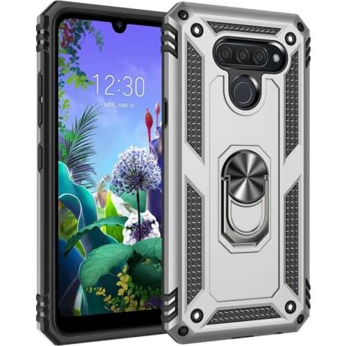 Metal Ring Car Holder for Coque LG K50s Case Luxury Phone Back Cover for LG K51 Smartphone Case LG K50 S K 51 Shockproof Case