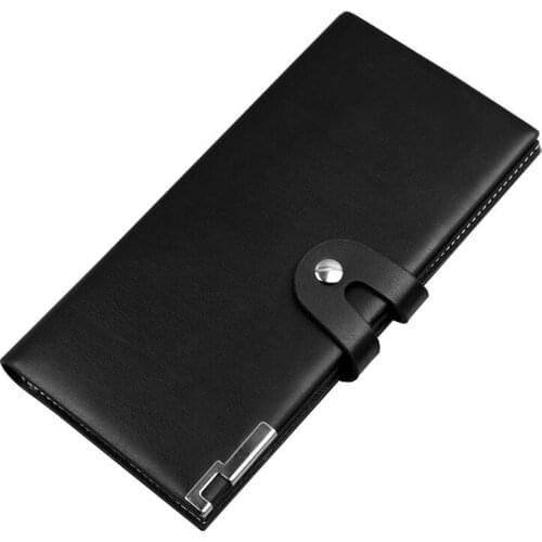 Hengsheng MENS Wallet Long Shiny Side Soft Leather Wallet Clutch Multi-functional Wallet