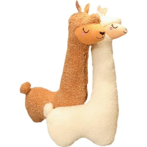 1.3M Soft Cartoon Alpaca Plush Toy Stuffed Liama Sheep Maternity Pillow Cute Bed Sleeping Pillow Legging Cushion Gift for Boy