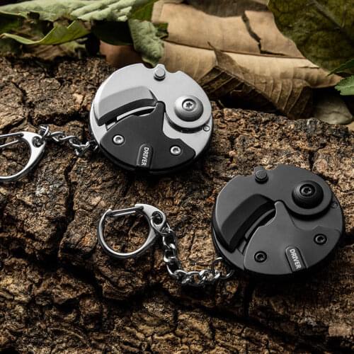 Hot EDC Set Stainless Steel Mini Multifunctional Screwdriver Key Shape Slotted Screwdrivers Keychain Bicycle Outdoor Tool Gifts