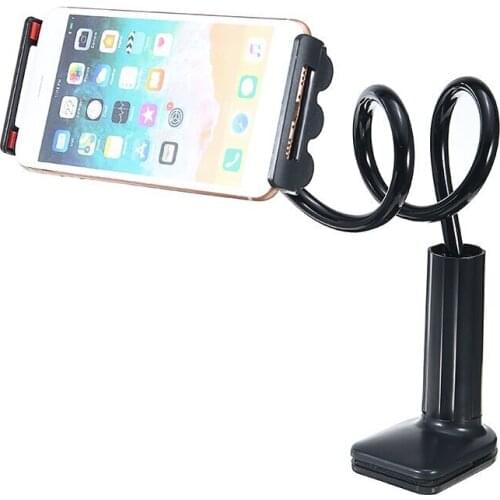 Desktop Phone Holder Flexible Long Arm Grip Bracket Mount Clamp Gooseneck Mount Phone Bracket Stand For Bed Desktop Supplies