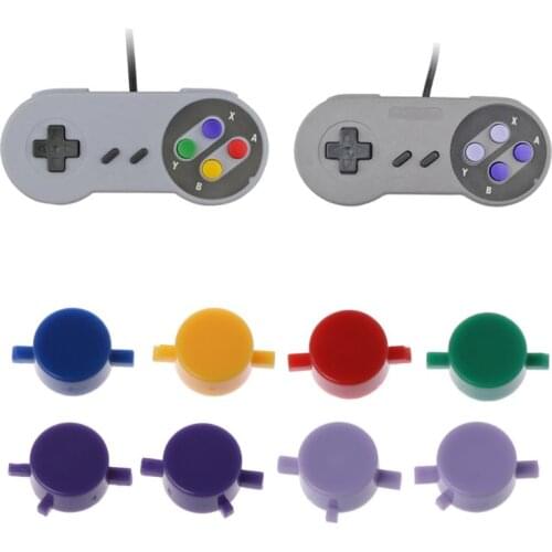 2021 New 1Set Plastic Buttons A B X Y Replace for nintendo SFC SNES Super NES Controller