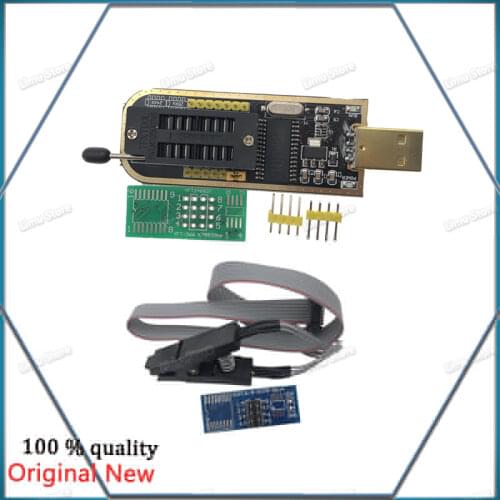 1set CH341A 24 25 Series EEPROM Flash BIOS USB Programmer Module + SOIC8 SOP8 Test Clip For EEPROM 93CXX / 25CXX / 24CXX DIY KIT