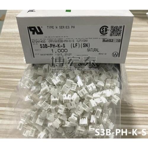 S3B-PH-K-S(LF)(SN) CONN HEADER PH SIDE 3POS 2MM S3B-PH-K-S Housings JST Connectors terminals housing 100% new and original parts