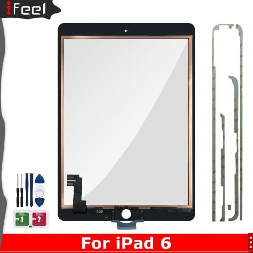 AAA++ Touch Screen For iPad Air 2 iPad 6 Touch Screen Digitizer no Button Front Glass Touch Panel Replacement parts 100% Tested