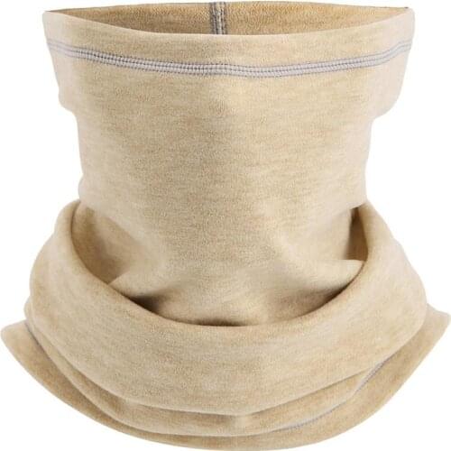 Winter Neck Warmer Breathable Bandana Tube Scarf Fleece Pipe Half Face Mask Sports Skiing for Women Men 2021