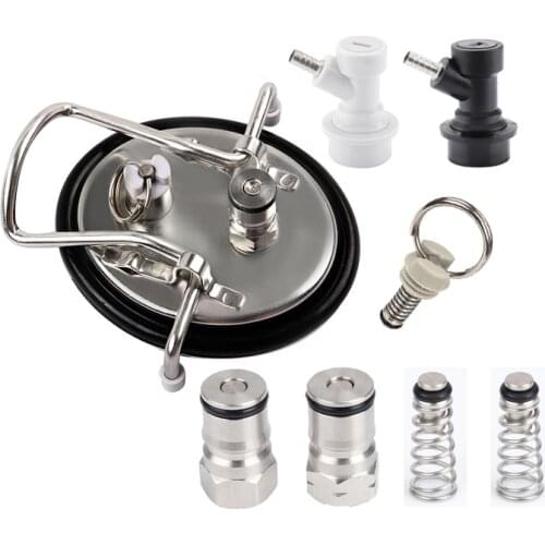 Ball Lock Cornelius Home Brew Beer Kegs Repair Pressure Relief Valve Lid Ball Lock Post Poppet Keg Barbed Disconnects O Ring