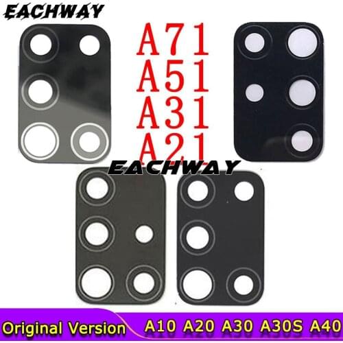 Camera Glass Lens For Samsung Galaxy A01 A11 A31 A41 A51 A71 A21S Original Phone Housing New Rear Back Camea Lens Part Repair
