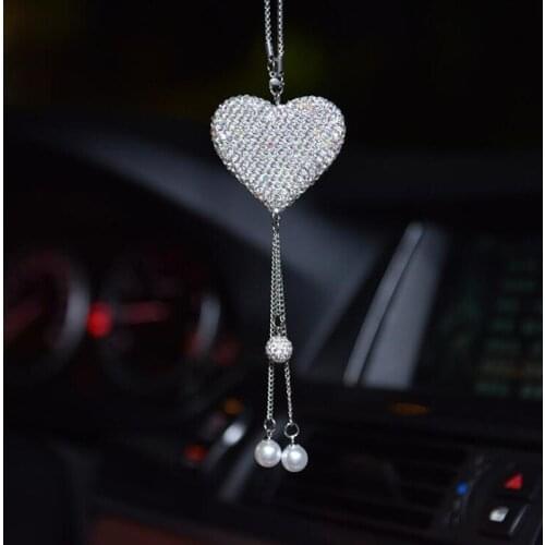 Car Pendant Decoration Stars bow Rearview Mirror Suspension Beautiful Interior Ornaments Accessories