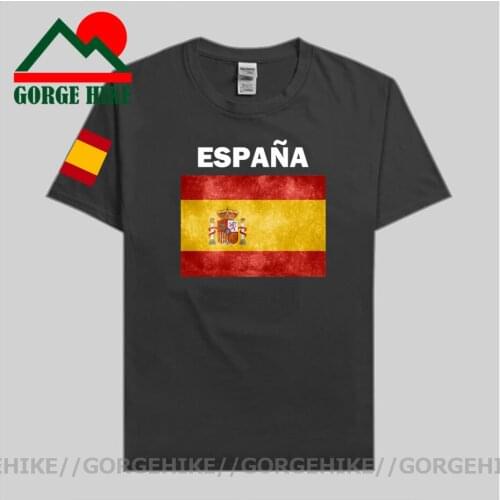 Vintage Kingdom of Spain Espana mens T shirt for men mens Spanish flag t-shirt 2021 New ESP Spanish Spaniard Arm of Coat tshirt