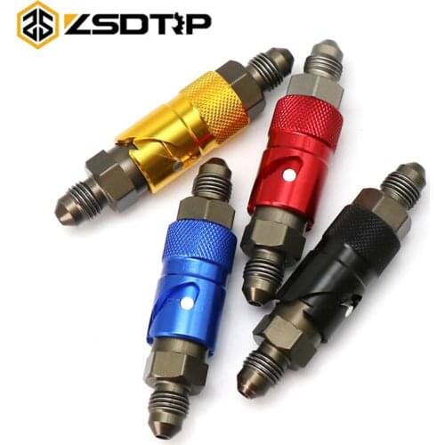 ZSDTRP Motorcycle AN3 Front Brake Caliper Quick Remove Cover Brake Line Connector Replace Guard For Yamaha Kawasaki Honda KTM