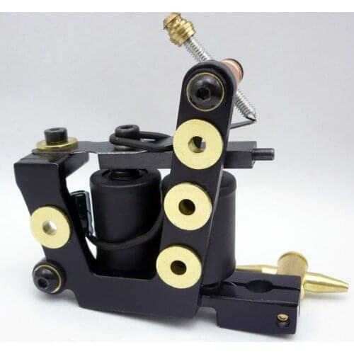 10Pcs/lot Pro Casting Iron Tattoo Machine 10 Wraps coil stainless steel Tattoos Body Art Gun Coil Machine LPC-ITM-7011