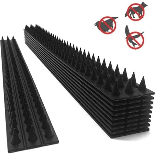 10Pcs Bird Pigeon Repellent Spikes Plastic Deterrent Wall Roof Pest Control Spike Board Garden Scare Birds Pest Control Supplies