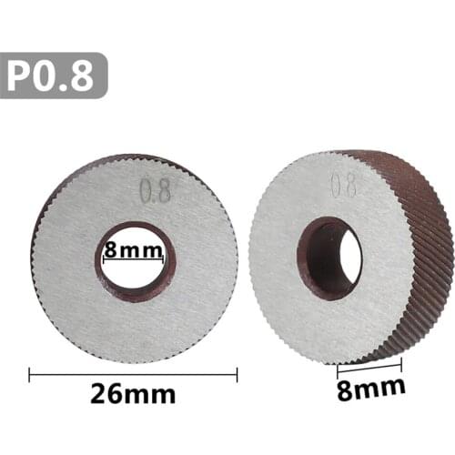 2 pcs 0.8mm non-slip diagonal coarse knurling wheel for metal lathe