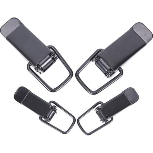 2Pcs Universal Auto Bumper Durable Security Hook Lock Clip Kit Clip Hasp For Racing Car Truck Hood Quick Release Fastener