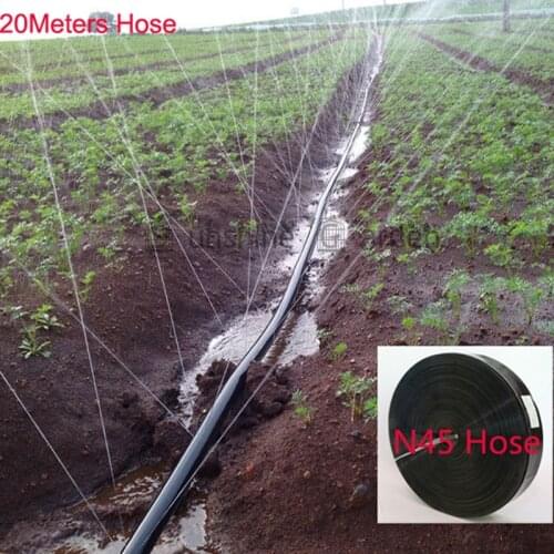 20 Meters 0.19mm Thickness Garden Drip Tape 3 Holes 5 Holes Type Irrigation Kit N45/1'' Hose Watering System Flat Drip Line