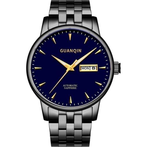 2020 Guanqin GJ16058 fashion watch waterproof and dustproof mens watch double calendar is brand new