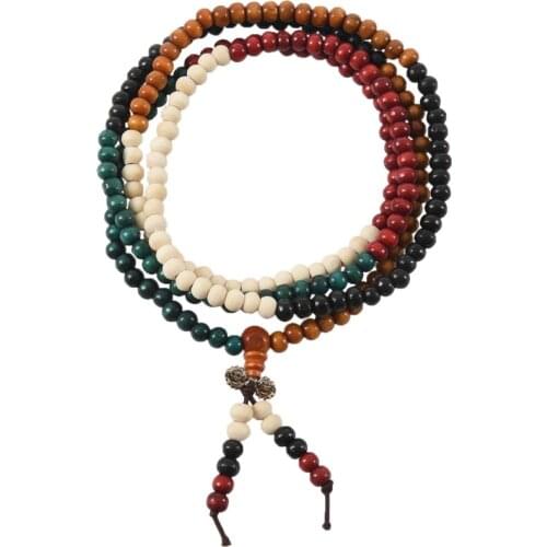 6mm Multicolor Tibetan 216 pcs Beads Buddha Buddhist Bracelet Necklace
