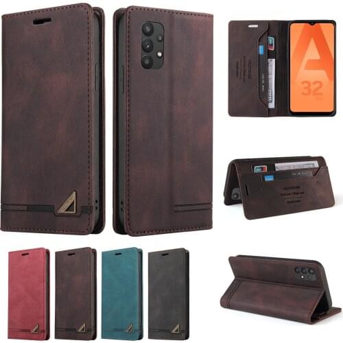 Case For Samsung Galaxy A32 4G Luxury Magnetic Flip Leather Case For Samsung A32 5G Card Wallet phone Cover