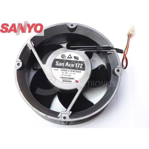 For Sanyo Blowers 109E1724C504 1751 17cm 170mm DC 24V 2.3A Full Circle server inverter axial cooling fans