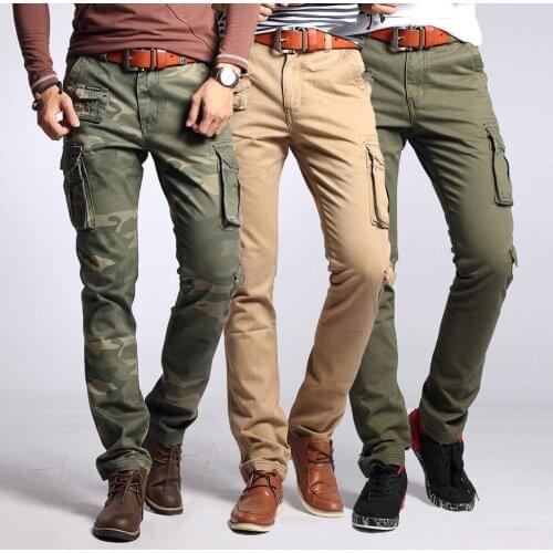 Spring Autumn Joggers Men Fashion Cargo Pants Cotton Streetwear 2021 Casual Pockets Track Pants Male Camouflage Tactical Pants