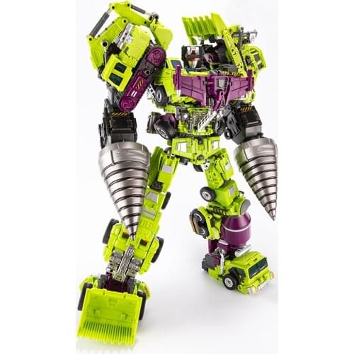 JINBAO 8008 GT Devastator Transformation Action Figure Toy IDW Oversize Movie Model KO Scrapper Figma 6IN1 Deformation Car Robot
