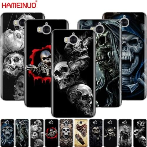 HAMEINUO Horror Skull cell phone Cover Case for huawei honor 3C 4X 4C 5C 5X 6 7 Y3 Y6 Y5 2 II Y560 Y7 2017