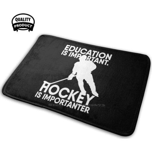 Ice Hockey Importanter - E On Is Important Comfortable Door Mat Rug Carpet Cushion Hockey Ice Hockey Goalie Forward De Ice