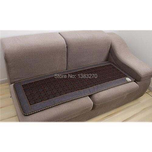 Hottest Natural Jade Heated Cushion Germanium Tourmaline Mats Physical Therapy Mat Heated 70 Celsius Health Care 50*150CM