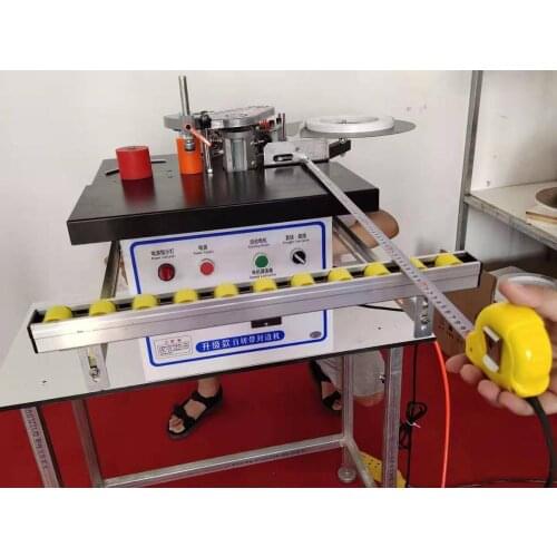 Edge banding machine mini PVC trimming machine with double cylinder cutting double-sided adhesive coating portable household sma