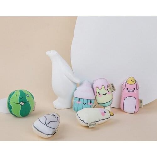 Cute Sweet Cat Chew Toys for Cats Gotaos Bite Resistant Pet Toy with Catnip Puppy Katten Accessories Mascotas Products Supplies