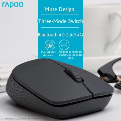 Multi-Mode Rapoo i35 Bluetooth 4.0,Bluetooth 3.0/2.4G Wireless Notebook Desktop Mouse Mute Multi-Device Office Mouse