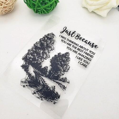 8.5x11cm Nature Clear Stamps Transparent Seal Silicone Seal TPR Christmas Wedding Roller Stamps DIY Scrapbook Album Card