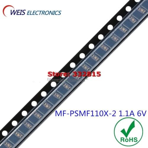 100PCS MF-PSMF110X-2 0805 SMD FUSE PPTC 6V 1.1A 1100mA resettable fuses safety tube original ROHS Free shipping D
