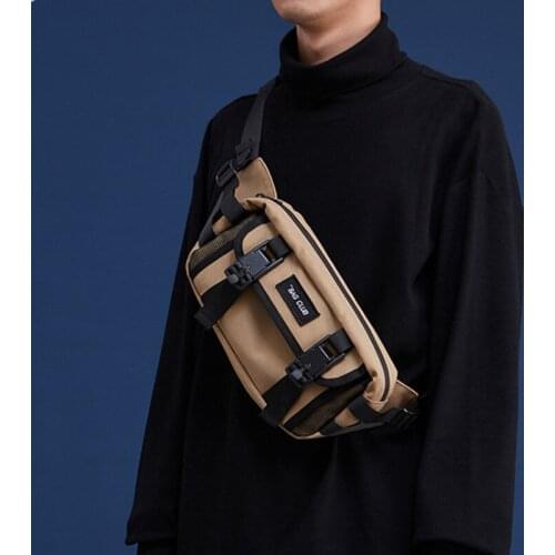 Men Anti-theft Crossbody Bags Male Brand Buckle Chest Pack Short Trip Messenger Sling Bag Shoulder Fashion Chest Bag Phone Bags