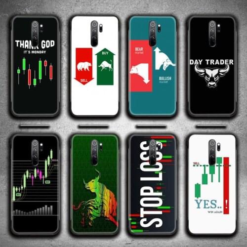 Trade Investment Forex Stock market Phone Case for Redmi 9A 9 8A 7 6 6A Note 9 8 8T Pro Max K20 K30 Pro