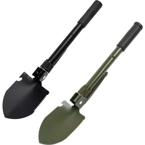 Outdoor Military Portable Folding Shovel Multifunction Camping Spade Steel Tools Stainless Trowel Survival Garden Garden To P3U1