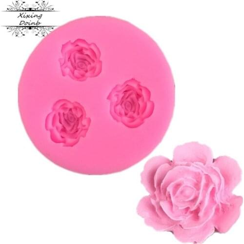 Xixing DIY mini flower shape silica gel mold silica gel shape soft candy cake chocolate cake decoration baking tool