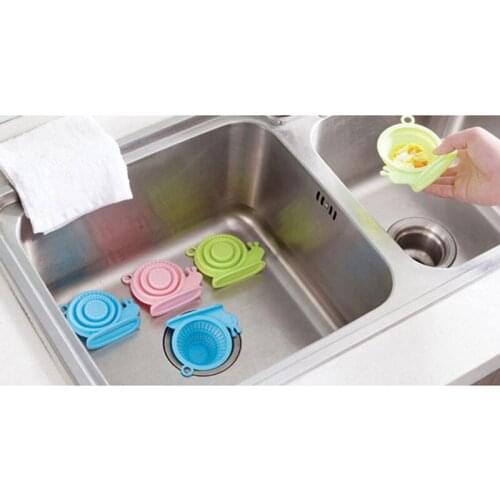 1pcs New snail shape hair Catcher Bath Stopper Strainer Shower Cover Kitchen Bathroom Basin Sink Strainer Filter Drain Strainer