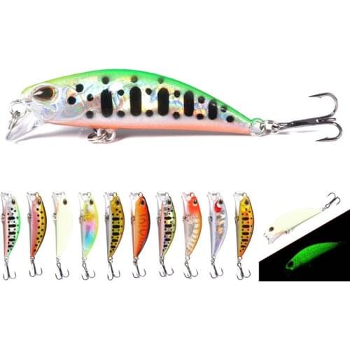 1Pcs Fishing Lure 5CM 5G Hooks Fish Wobbler Tackle Carbon Steel Fish Hooks Artificial Japan Hard Bait Swimbait Fishing Tackle