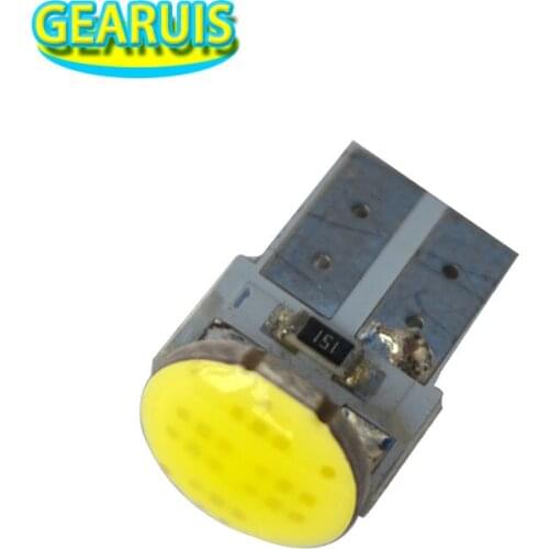 100pcs Car Auto LED T10 cob 6 chips 194 168 W5W 1 led smd Car interior lights Wedge Reading Lamp Bulbs Map Light White 6500K 12V