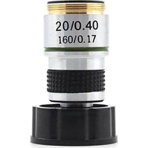 185 Microscope Objective 20X ACHromatic Objective Biological Microscope Parts AccESSories