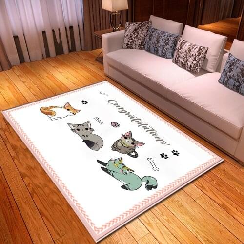 2020 Carpet Anti-Skid Area Floor Mat 3D Rug Non-slip Mat Dining Room Living Room Soft Bedroom Carpet Style