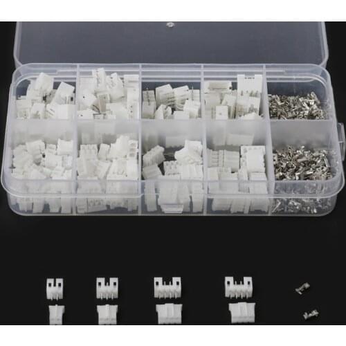 270Pcs/90 Sets PH 2.0mm 2 3 4 Pin Plug Connector Male Female Crimps DIP In A Box
