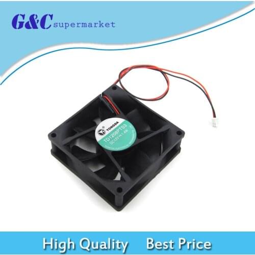 80mm fan cooler 2Pin 12V Computer PC CPU Fan Silent Blade PC CPU Cooling Fan Black diy electronics