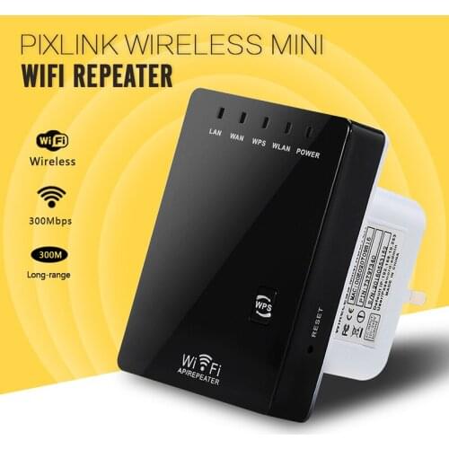High Quality Wifi Repeater Wireless 802.11N/B/G Network Router Range Expander 300M Antenna Signal Booster AP Wifi Router WR02