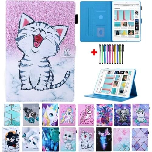 For Amazon Kindle Fire HD 10 2021 Case 10.1'' HD 10 Plus All-New Cat Marble Tablet Cover For Fire HD10 2017 2019 Protective Capa