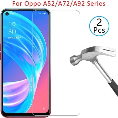 Case for oppo a52 a72 5g a92 a92s cover screen protector tempered glass on a 52 72 92 s 92s protective phone coque bag original