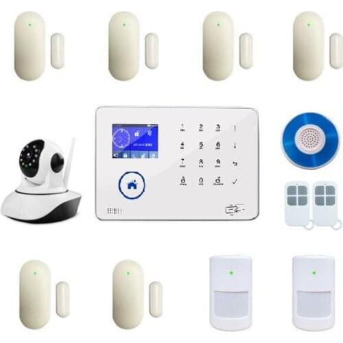 APP remote control supported touch screen wireless wifi gsm 3g smart home alarms
